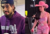 Zé Felipe usa moletom com nome de Ana Castela no show dela em Jaguariúna