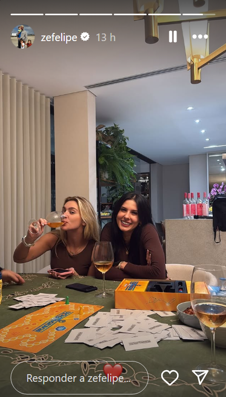 Zé Felipe publica foto de Ana Castela com um emoji de coração • Instagram/ Zé Felipe