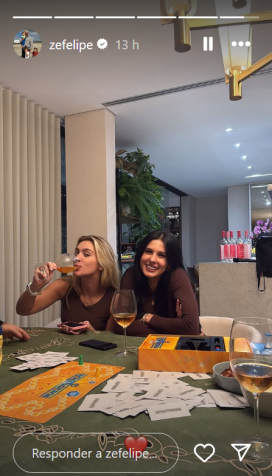 Zé Felipe publica foto de Ana Castela com um emoji de coração • Instagram/ Zé Felipe