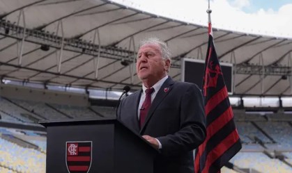 Zico em pronunciamento sobre a nova campanha do Flamengo no Maracanã