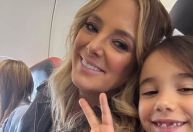 Ticiane Pinheiro e filhas viajam para ver despedida de Bonner: "É hoje"
