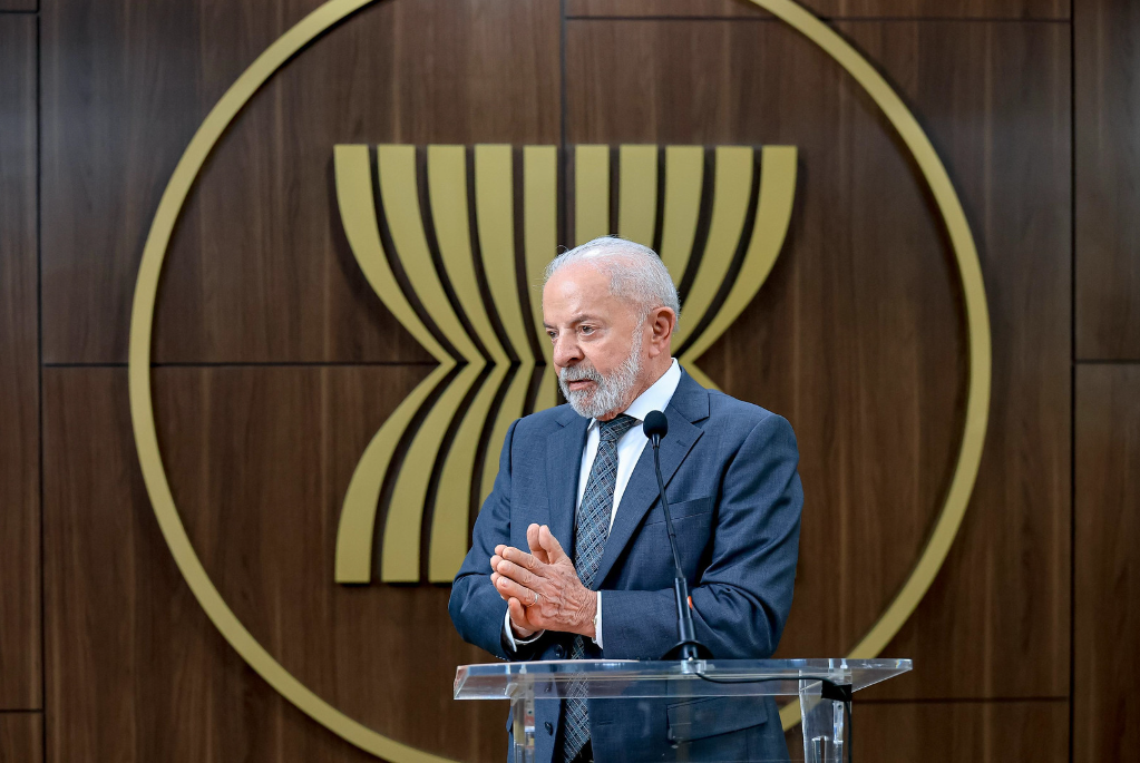 Presidente da República, Luiz Inácio Lula da Silva, durante conversa com a imprensa, na Secretaria-Geral da Associação das Nações do Sudeste Asiático (ASEAN).