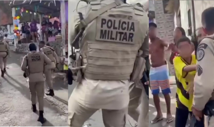 Vídeo: PM dá tapa em rosto de mulher durante festa em Salvador (BA)