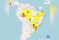 Tempestade, vendaval e tempo seco: veja alertas para todo o Brasil