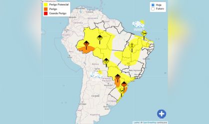Tempestade, vendaval e tempo seco: veja alertas para todo o Brasil