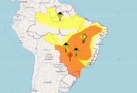 Inmet: Alerta prevê queda de temperatura e baixa umidade em 11 estados