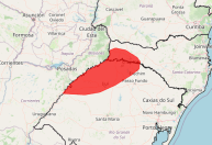 RS e SC: Inmet emite alerta vermelho de chuva com vento de mais de 100 km/h