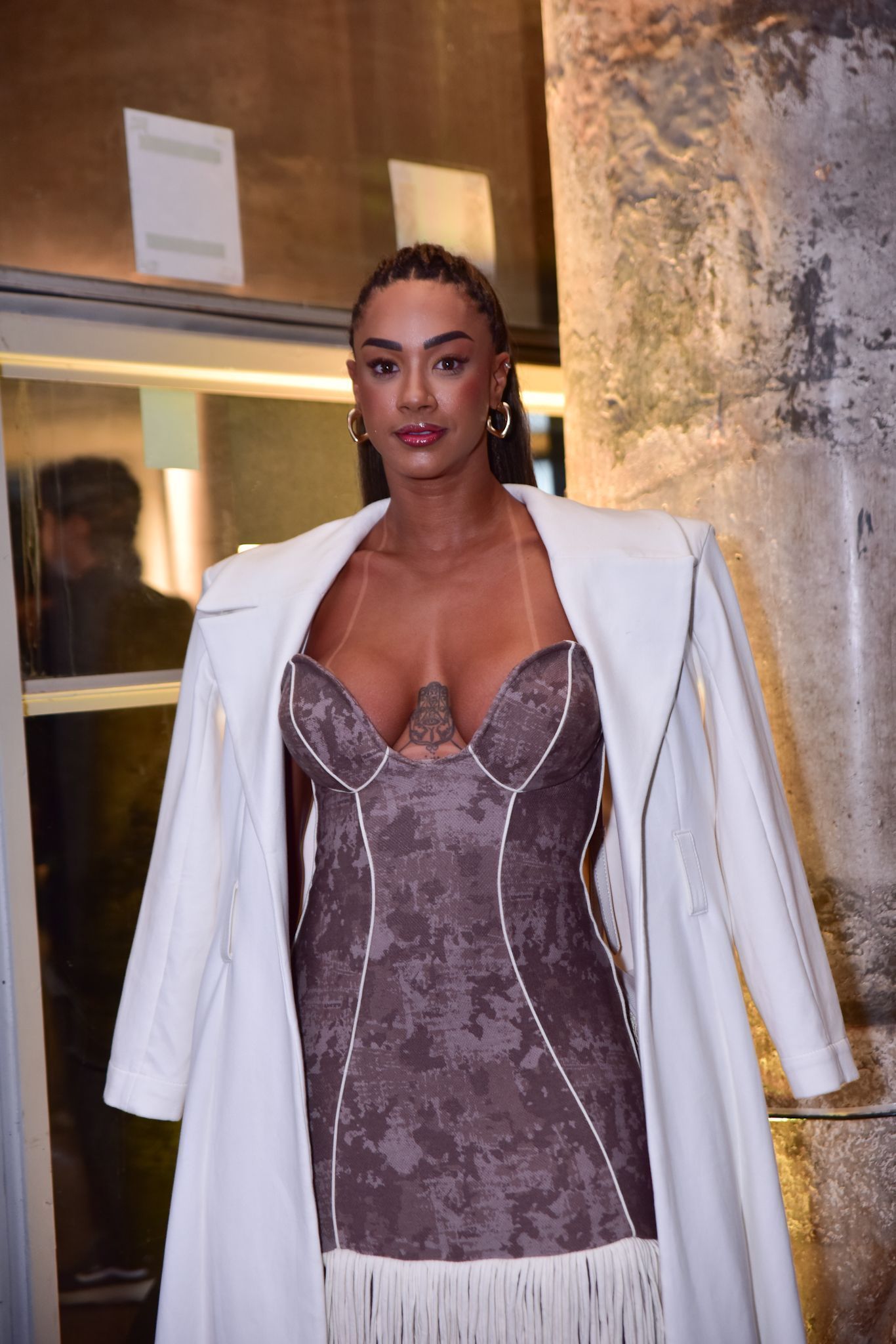 Ex-BBB Aline Patriarca no São Paulo Fashion Week N60 • Natália Rampinelli/ AgNews