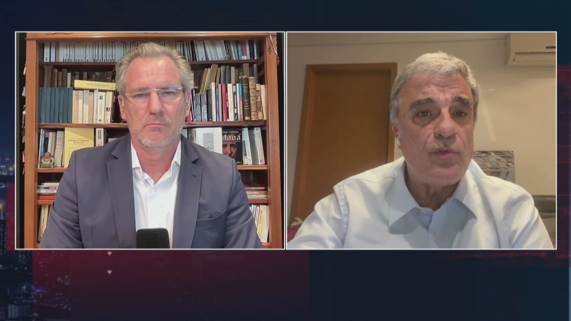 Alexis Fonteyne, empresário e ex-deputado, debate com José Eduardo Cardozo, comentarista de política da CNN