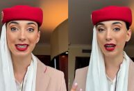 Comissária de bordo viraliza ao revelar salário de companhia aérea de Dubai