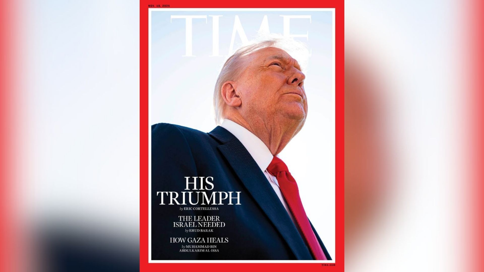 Presidente dos Estados Unidos, Donald Trump, na capa da revista TIME