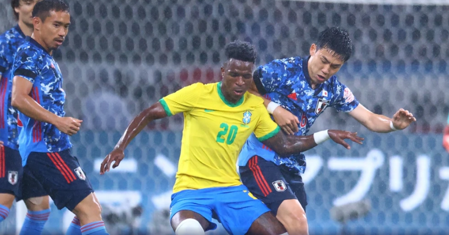 Como Vini Jr. em campo, Brasil venceu Japão em 2022