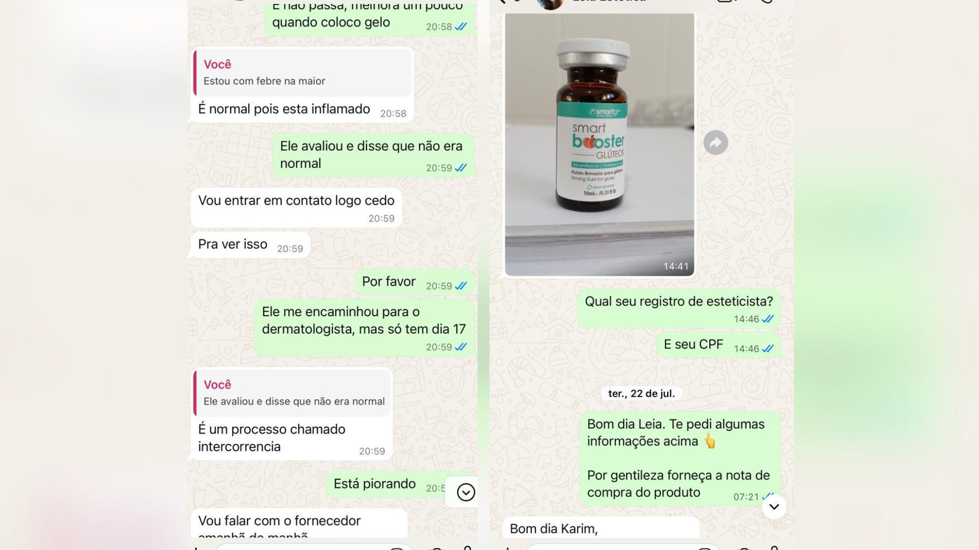 Profissional alegou ser uma 'intercorrência' • Reprodução
