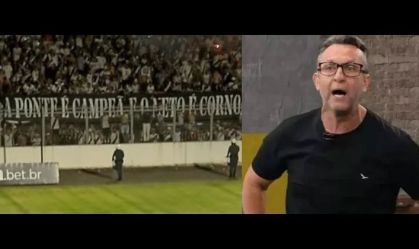 Craque Neto rebate torcida da Ponte Preta após ser xingado; veja