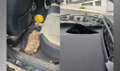 Homem que jogou bloco de concreto em carro de mulher é preso em BH