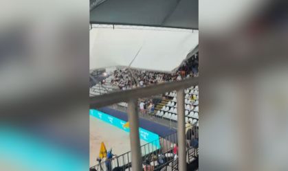 Estrutura desaba durante torneio de beach tennis e deixa feridos em SP
