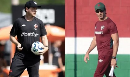 Fernando Diniz e Luís Zubeldía são os técnicos de Vasco e Fluminense
