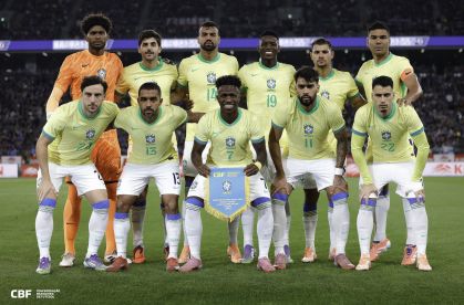 Equipe do Brasil para enfrentar o Japão em amistoso da Copa do Mundo