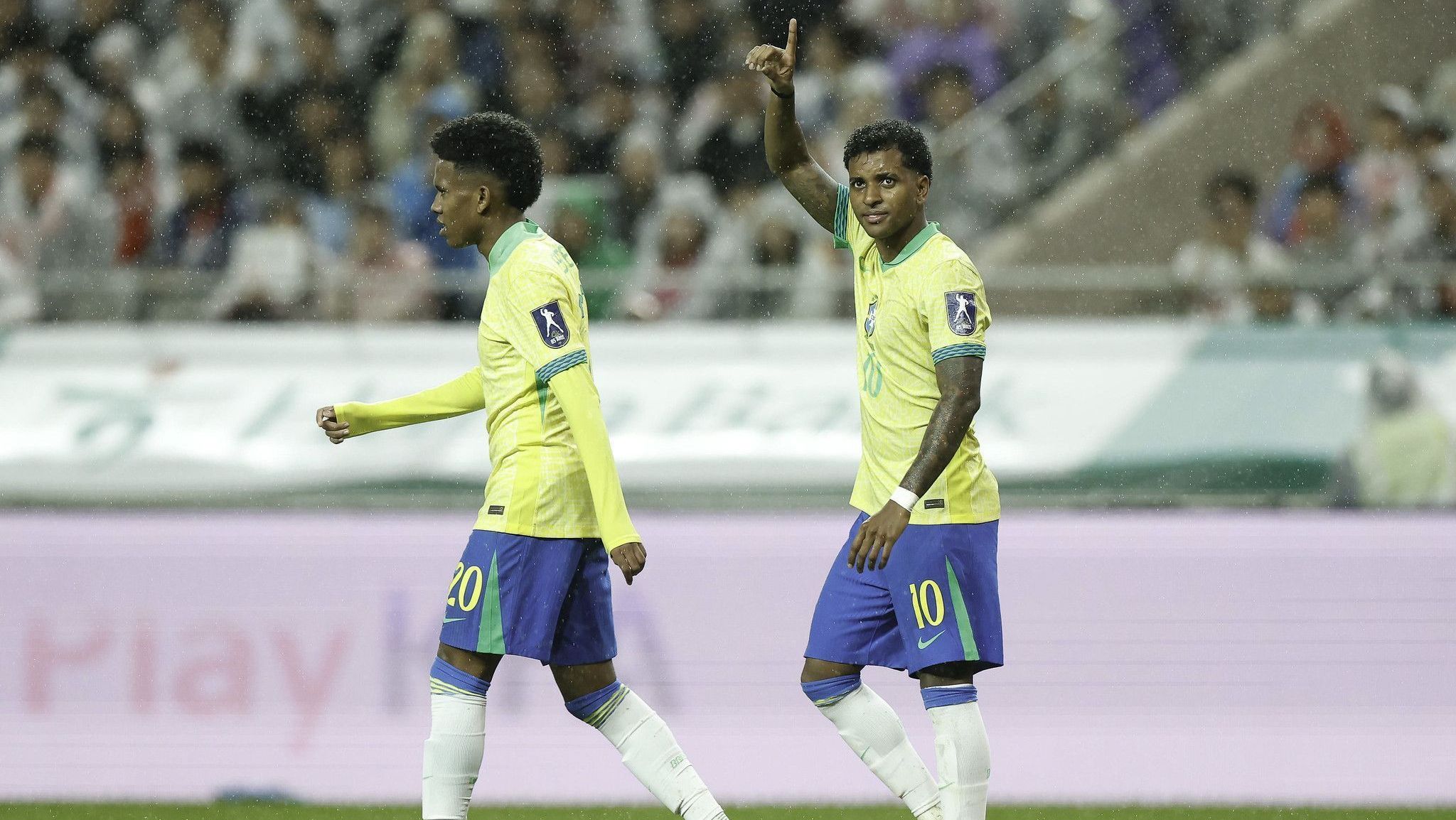 Estêvão e Rodrygo brilharam no jogo contra a Coreia do Sul