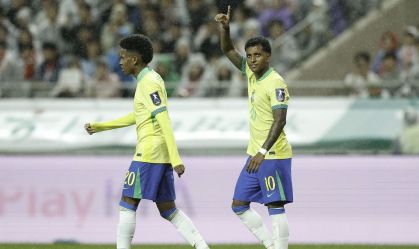 Estêvão e Rodrygo brilharam no jogo contra a Coreia do Sul