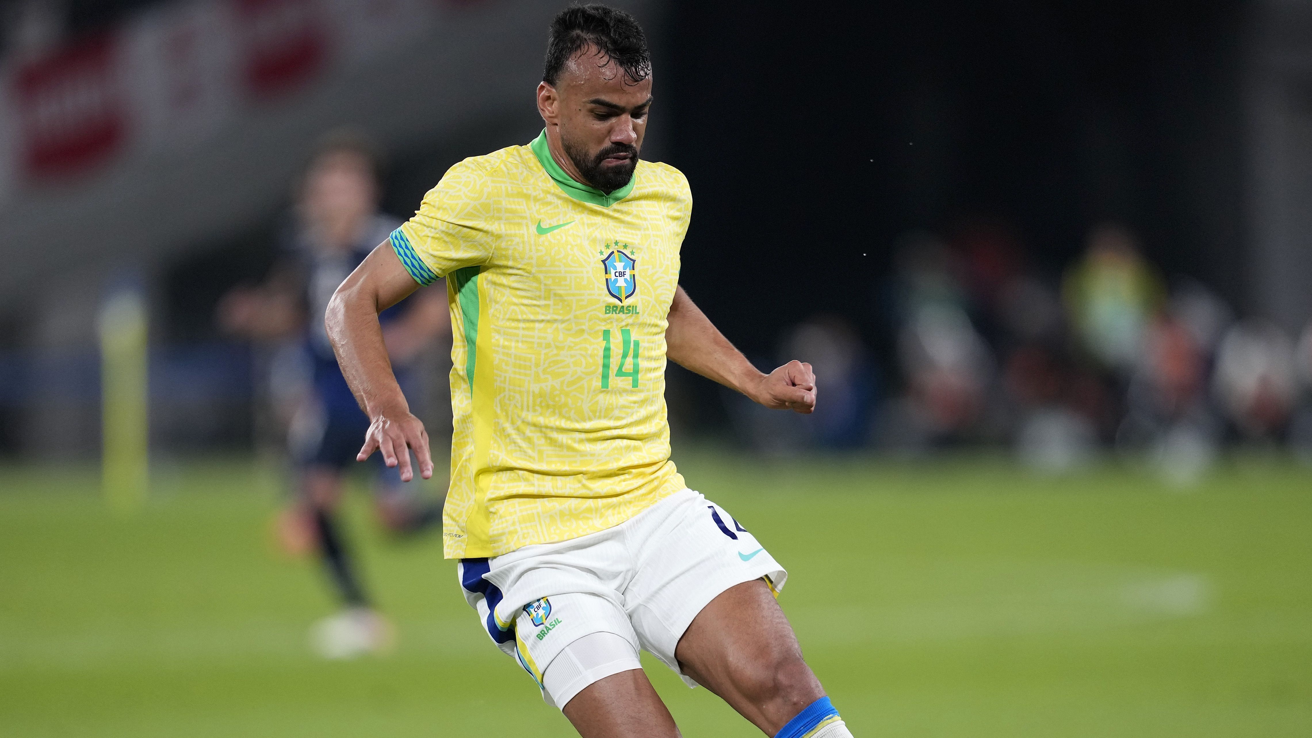 Fabrício Bruno durante amistoso entre Japão e Brasil