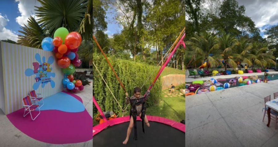 Após Virginia ir para Madri, Zé Felipe faz outra festa para Maria Flor 2 Zé Felipe mostra evento que organizou para os filhos • Instagram/Zé Felipe