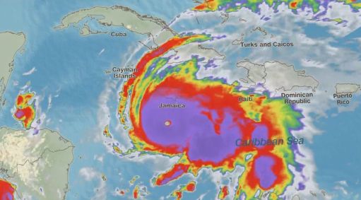 Furacão Melissa se aproxima da Jamaica com ventos de mais de 280km/h