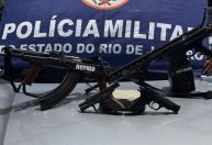 Confronto com PM termina com quatro mortos, um preso e apreensão de fuzis