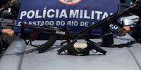 Confronto com PM termina com quatro mortos, um preso e apreensão de fuzis