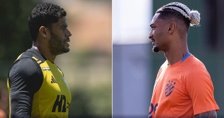 Hulk, do Atlético-MG, e Derik, do Sport