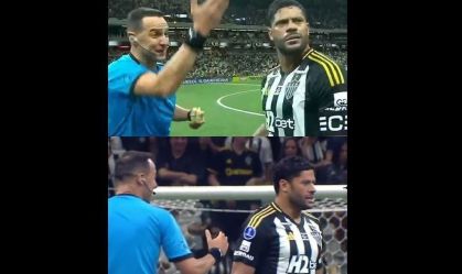 Hulk dá o troco e deixa árbitro no vácuo após "cartão debochado"; veja