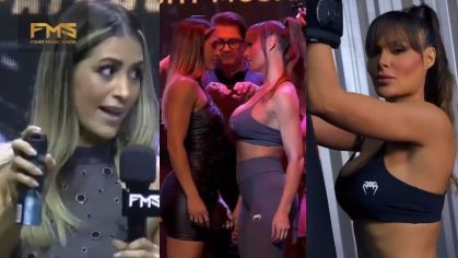 Inaê Barros provoca Mendigata antes de luta do Fight Music Show