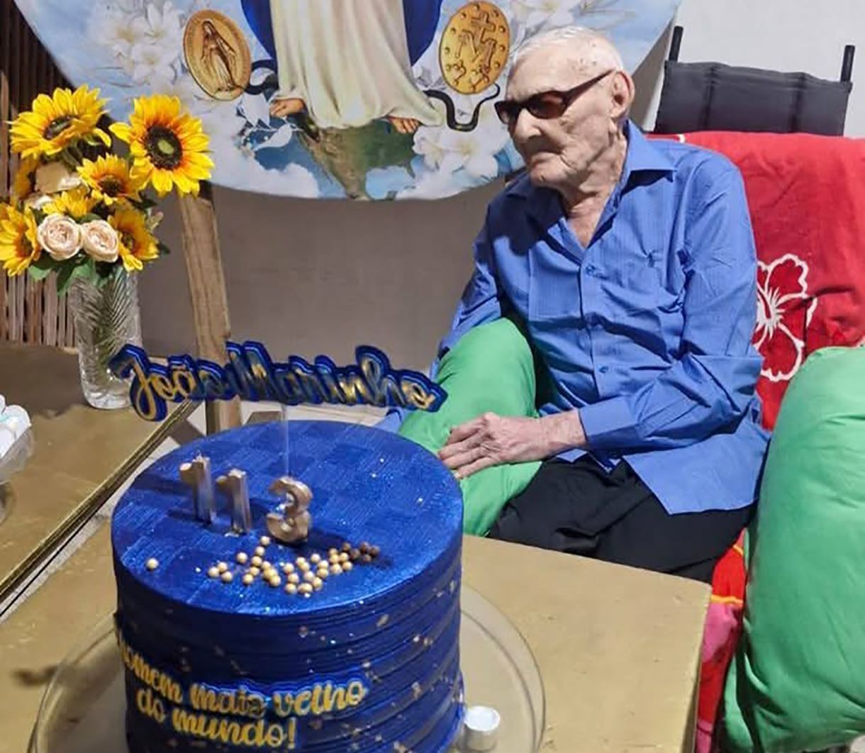 O cearense João Marinho, com 113 anos, é hoje o homem mais velho do mundo • Wikimedia Commons/Reprodução