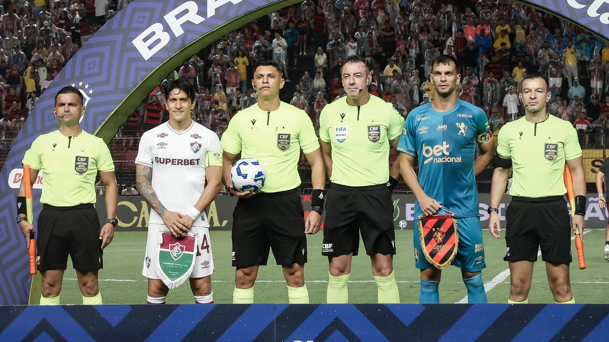 Jogo entre Sport e Fluminense, valida pela 26ª rodada do Campeonato Brasileiro
