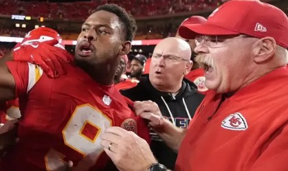Pancadaria e atleta ensanguentado: jogo entre Chiefs e Lions acaba em briga