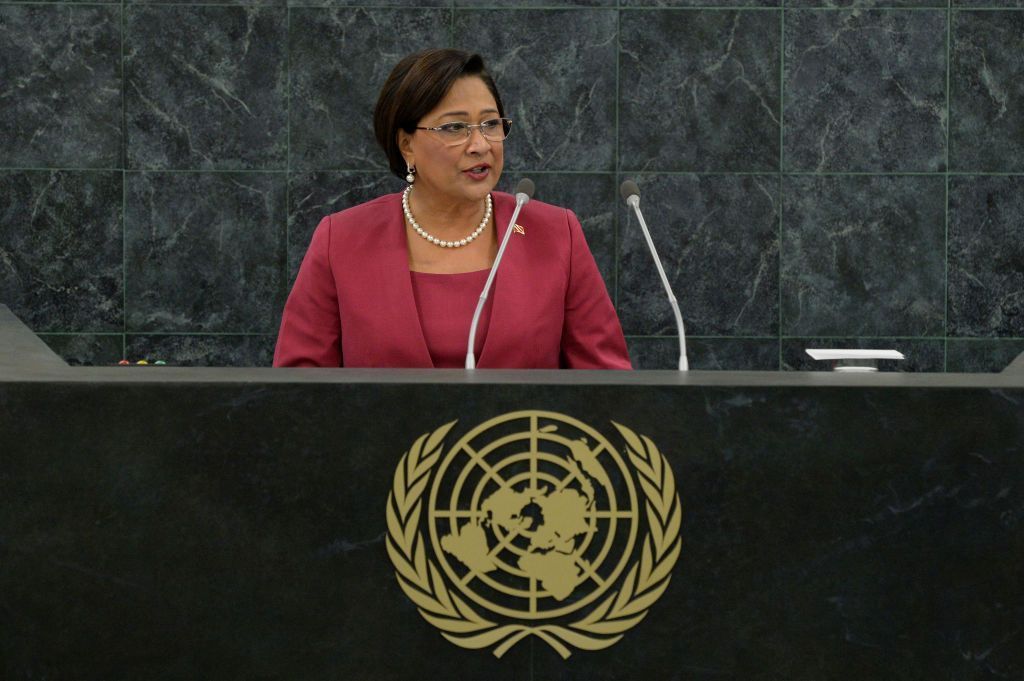 Kamla Persad-Bissessar, primeira-ministra de Trinidad e Tobago