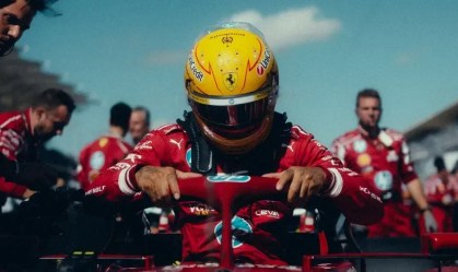 Lewis Hamilton, da Ferrari, antes do GP dos Estados Unidos