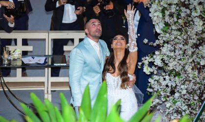 Lexa e Ricardo Vianna homenageiam filha durante casamento; veja