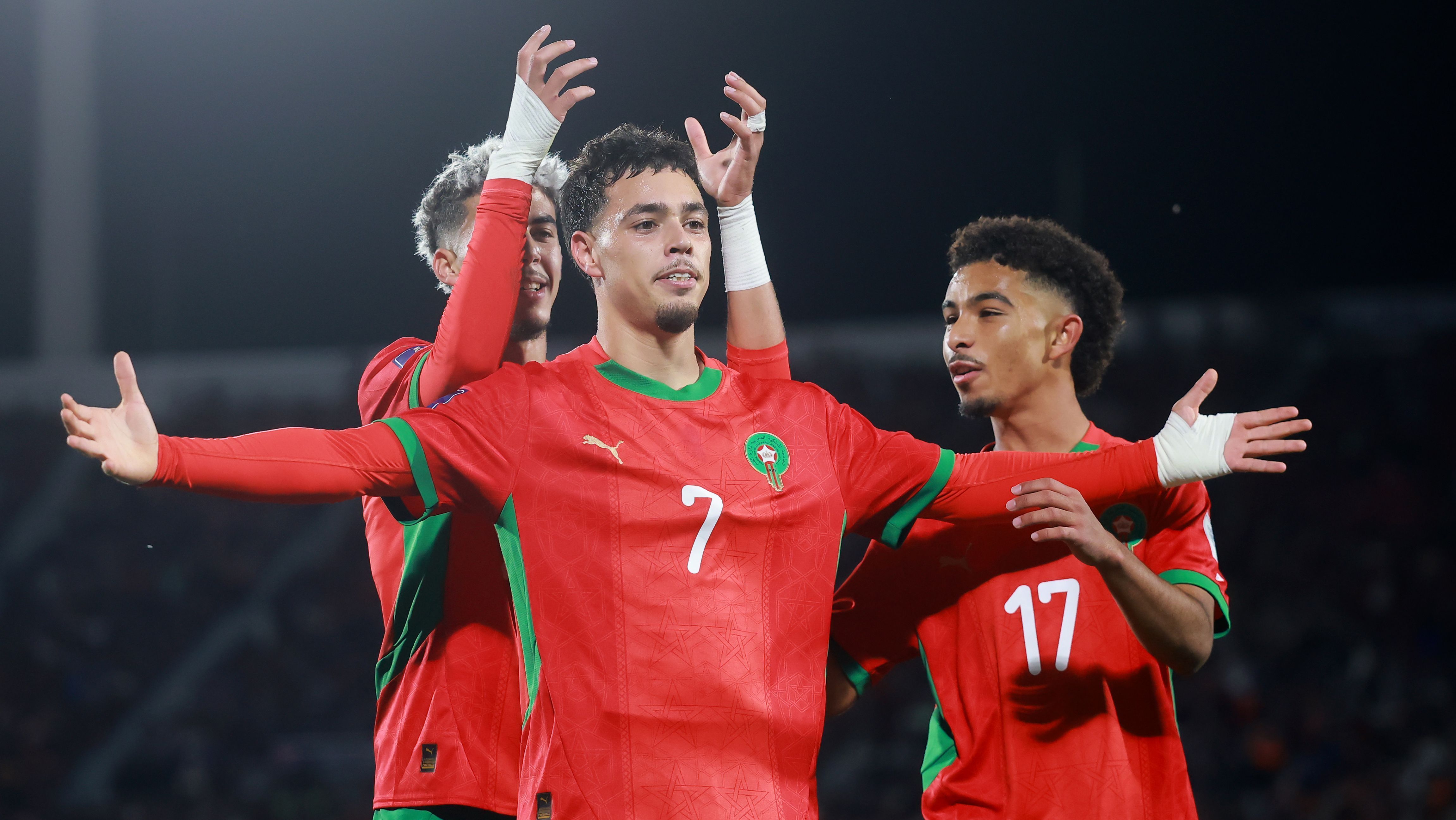 Comemoração de Marrocos contra a Argentina