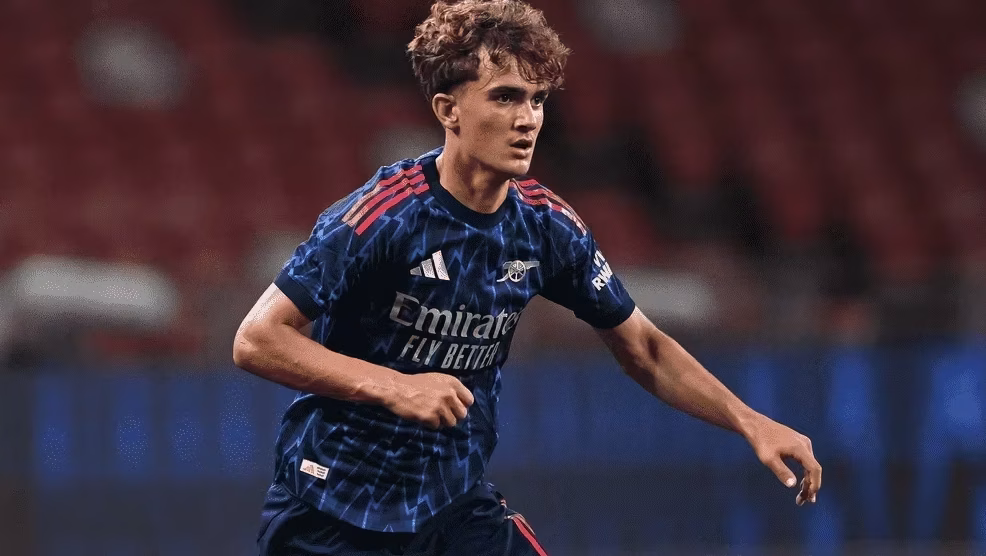 Max Dowman, de 15 anos, jogador do Arsenal