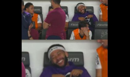 Gargalhada de Memphis em derrota do Corinthians viraliza; assista