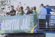 Em ato, Michelle defende Israel e fala em anistia irrestrita