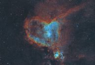 "Galáxia do coração" é capturada em alta qualidade por astrofotógrafo; veja