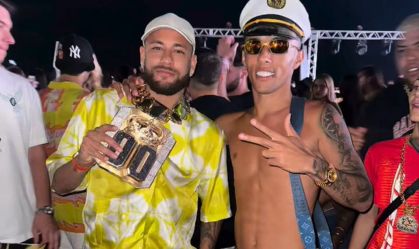 Neymar ganhou colar de ouro e pedras preciosas de influencer preso