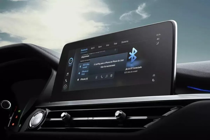 Central multimídia é o grande destaque da linha 2026 do Tiggo 7 • Divulgação