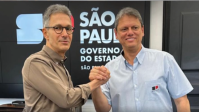 Em reunião, Tarcísio diz a Zema que não disputará Presidência em 2026