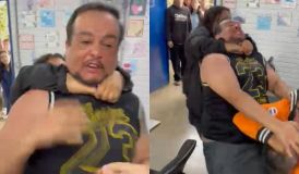 Pai que agrediu professor foi contido com "mata-leão" da própria filha