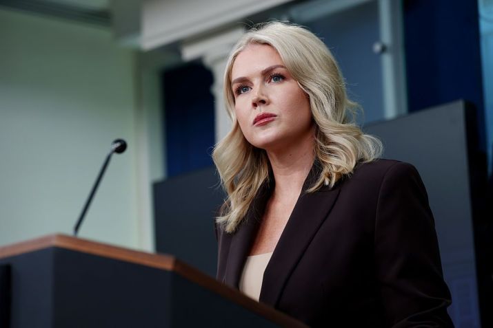 Porta-voz da Casa Branca, Karoline Leavitt • Photo by Anna Moneymaker/Getty Images