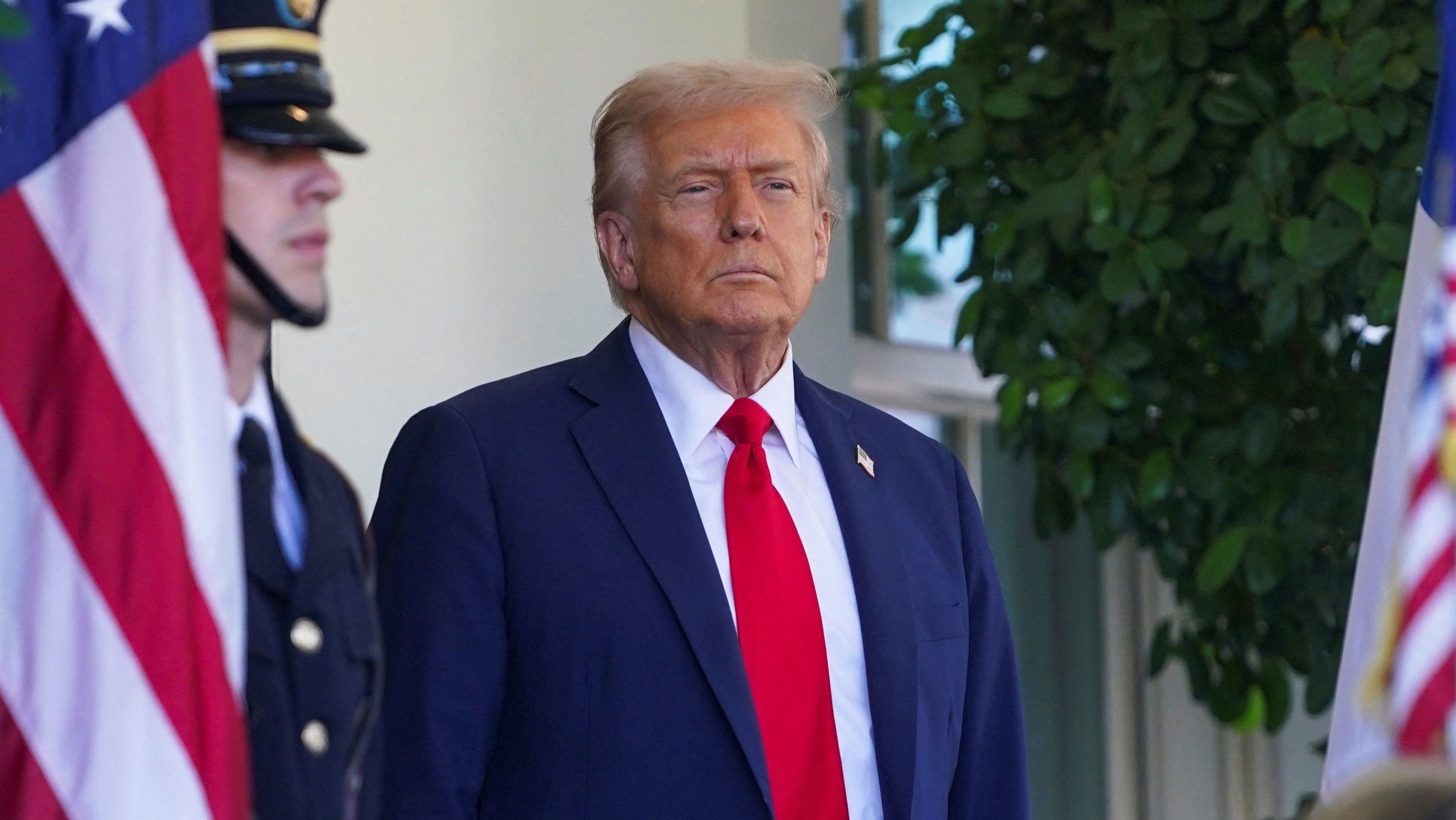O presidente dos EUA, Donald Trump, na Casa Branca