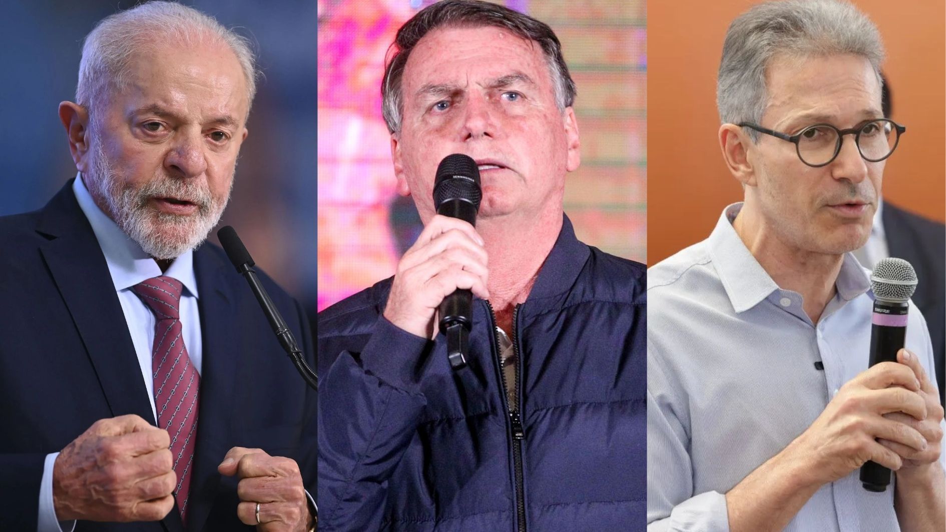 Lula, Bolsonaro e Zema